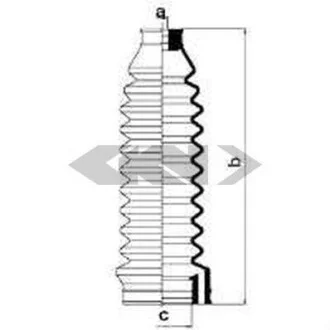 Пыльник рулевой рейки SPIDAN 83653
