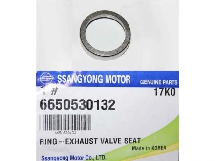 Седло клапана выпускного 1 ремонт SsangYong Rexton 01-06, SsangYong Kyron 05-11, SsangYong Actyon 06-11 SSANGYONG 6650530132