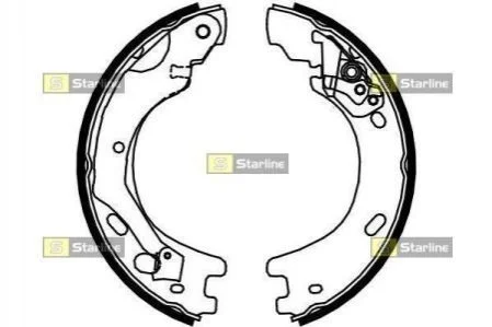 Тормозные колодки задние барабанные STARLINE BC 01030 (фото 1)