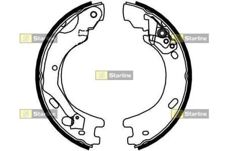 Тормозные колодки задние барабанные STARLINE BC 01030