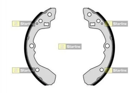 Тормозные колодки барабанные STARLINE BC 01054 (фото 1)