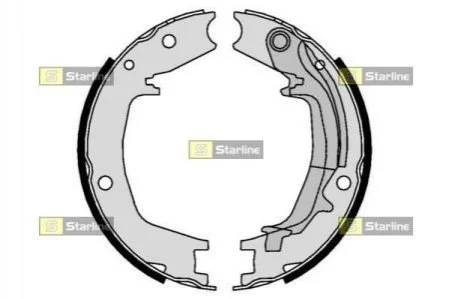 Тормозные колодки задние барабанные STARLINE BC 01062 (фото 1)