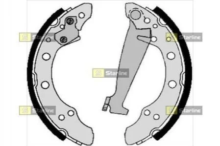 Тормозные колодки задние барабанные STARLINE BC 04100 (фото 1)