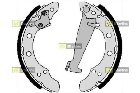 Тормозные колодки задние барабанные STARLINE BC 04100