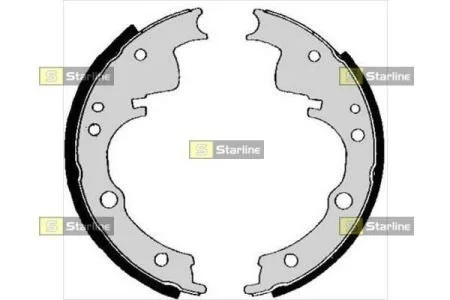 Тормозные колодки задние барабанные STARLINE BC 04330