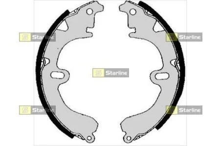 Тормозные колодки задние барабанные STARLINE BC 04530