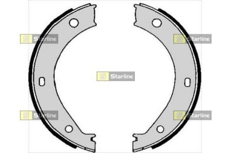 Тормозные колодки барабанные STARLINE BC 04690 (фото 1)