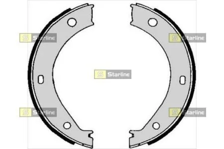 Гальмівні колодки барабанні STARLINE BC 04690
