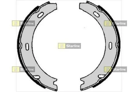 Тормозные колодки задние барабанные STARLINE BC 04730