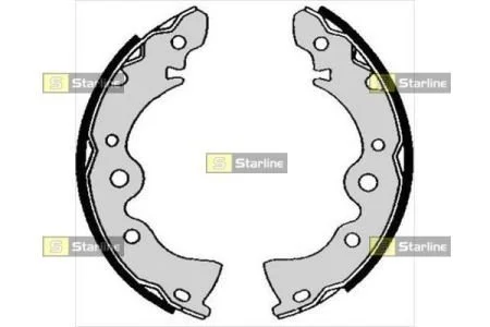 Тормозные колодки задние барабанные STARLINE BC 04870