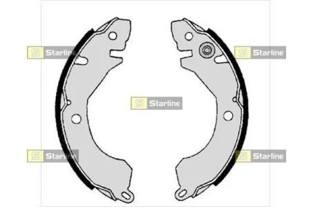Тормозные колодки задние барабанные STARLINE BC 05220