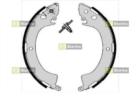 Тормозные колодки задние барабанные STARLINE BC 05240 (фото 1)