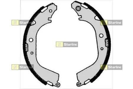 Тормозные колодки задние барабанные STARLINE BC 05280