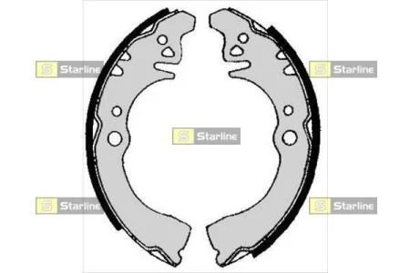 Тормозные колодки задние барабанные STARLINE BC 05640