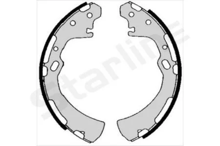 Тормозные колодки задние барабанные STARLINE BC 05700