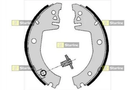 Тормозные колодки задние барабанные STARLINE BC 05780 (фото 1)