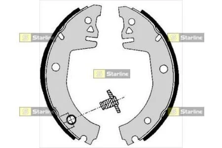 Тормозные колодки задние барабанные STARLINE BC 05780
