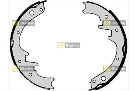 Тормозные колодки барабанные STARLINE BC 06010