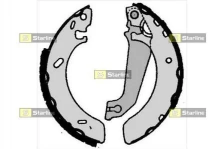 Тормозные колодки барабанные STARLINE BC 06050 (фото 1)