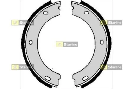 Гальмівні колодки задні барабанні STARLINE BC 06400