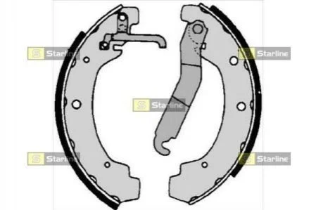 Тормозные колодки задние барабанные STARLINE BC 06740 (фото 1)