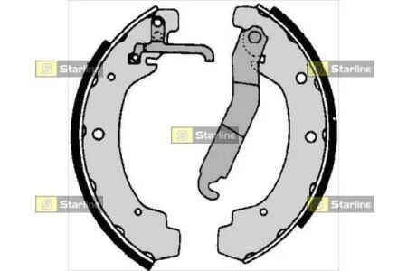 Тормозные колодки задние барабанные STARLINE BC 06740