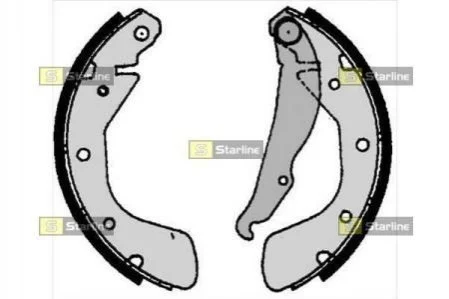 Тормозные колодки задние барабанные STARLINE BC 06800 (фото 1)