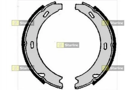 Тормозные колодки задние барабанные STARLINE BC 06869 (фото 1)