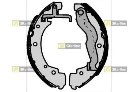 Тормозные колодки задние барабанные STARLINE BC 06910