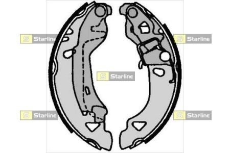 Тормозные колодки барабанные STARLINE BC 07080