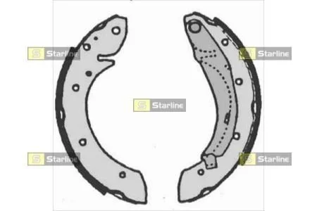 Тормозные колодки задние барабанные STARLINE BC 07165