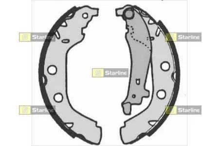 Тормозные колодки задние барабанные STARLINE BC 07180