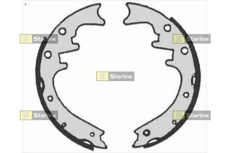 Тормозные колодки барабанные STARLINE BC 07205