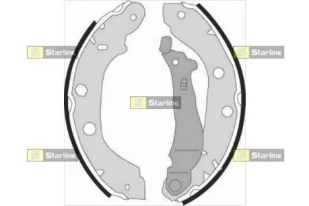 Тормозные колодки задние барабанные STARLINE BC 07340