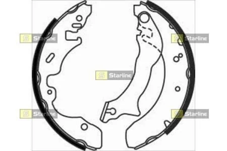 Тормозные колодки барабанные STARLINE BC 07390
