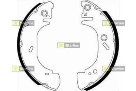 Тормозные колодки задние барабанные STARLINE BC 07400