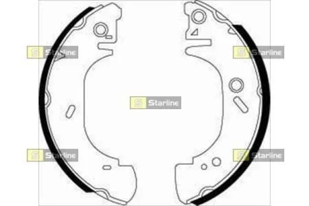Тормозные колодки задние барабанные STARLINE BC 07410