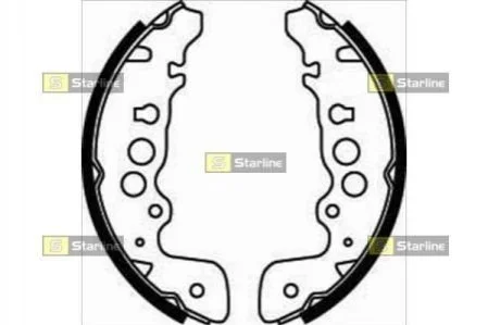 Тормозные колодки барабанные STARLINE BC 07470 (фото 1)