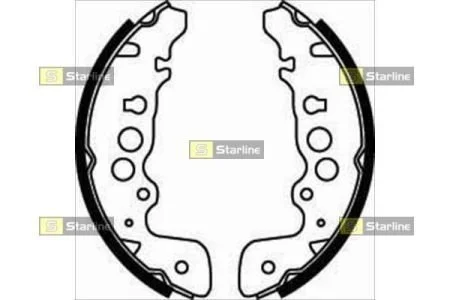 Тормозные колодки барабанные STARLINE BC 07470