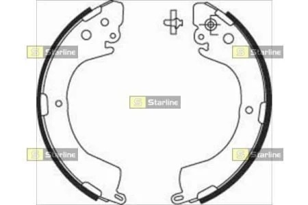 Тормозные колодки задние барабанные STARLINE BC 07620