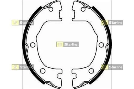 Тормозные колодки задние барабанные STARLINE BC 07800