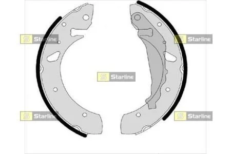 Тормозные колодки задние барабанные STARLINE BC 07850