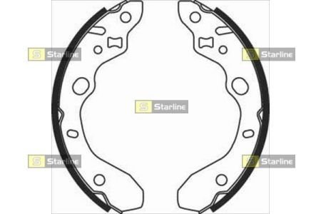 Тормозные колодки барабанные STARLINE BC 07910 (фото 1)