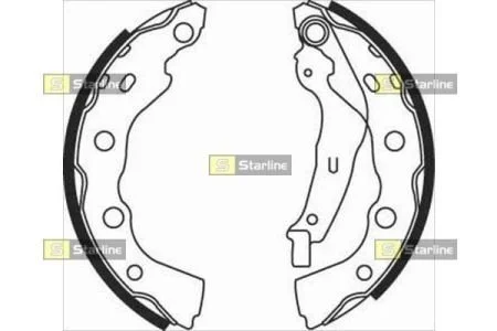 Тормозные колодки задние барабанные STARLINE BC 07990
