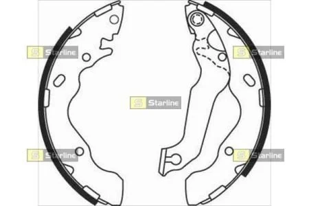 Тормозные колодки задние барабанные STARLINE BC 08010