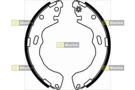 Тормозные колодки задние барабанные STARLINE BC 08030