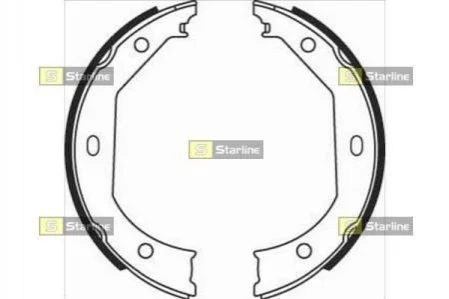 Тормозные колодки задние барабанные STARLINE BC 08090 (фото 1)