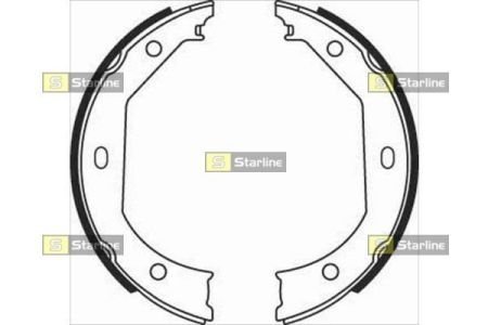 Тормозные колодки барабанные STARLINE BC 08090