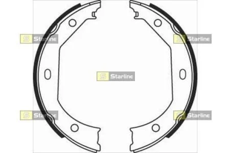 Тормозные колодки задние барабанные STARLINE BC 08090