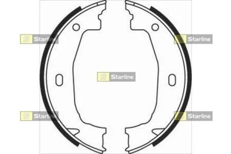 Тормозные колодки задние барабанные STARLINE BC 08100